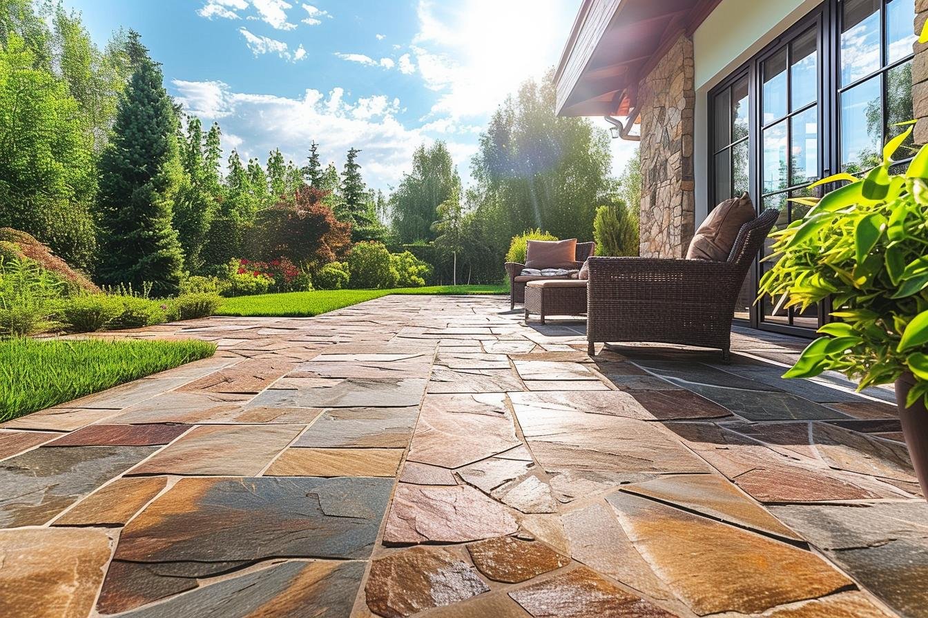 Sélection de pierres naturelles pour une terrasse de rêve