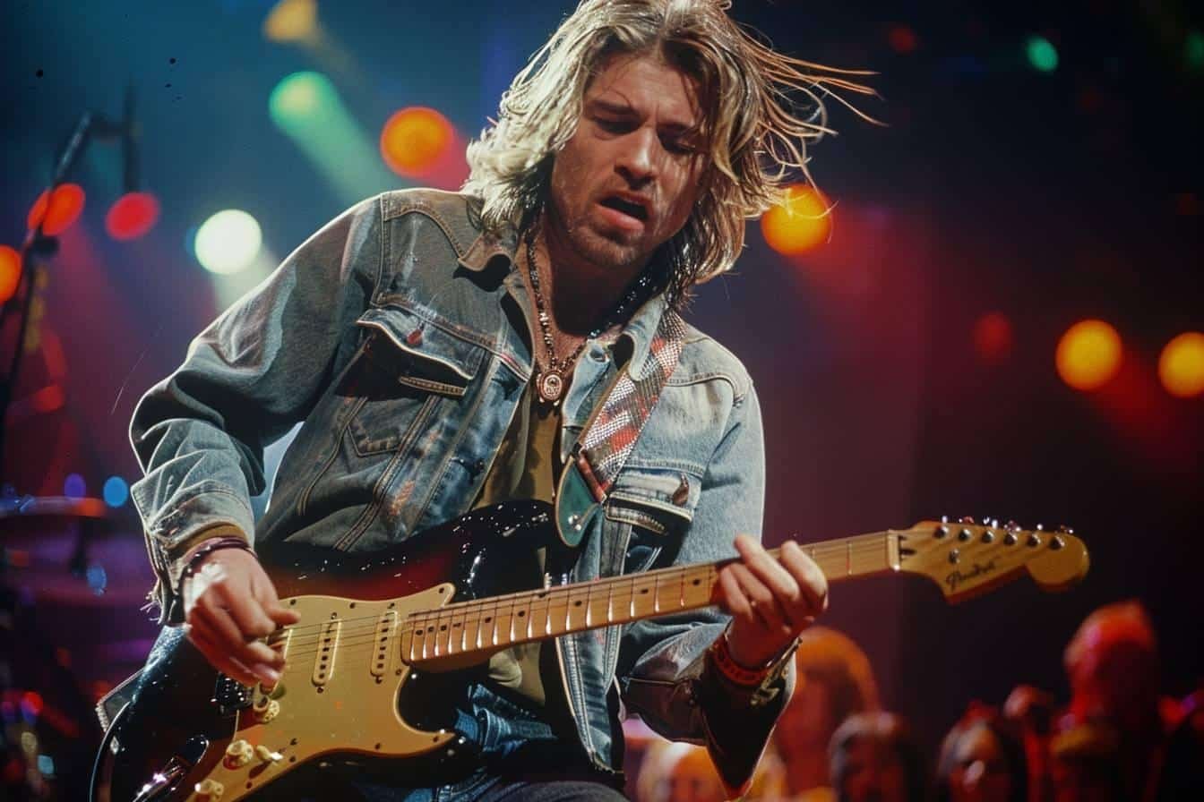Avec quel guitariste Kurt Cobain était-il sur la photo originale ?