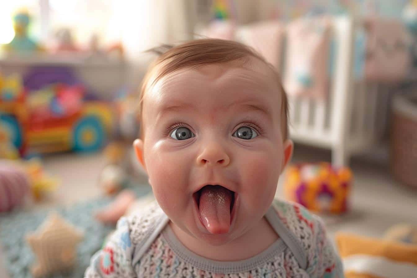 À quel âge un bébé commence-t-il à claquer la langue ?