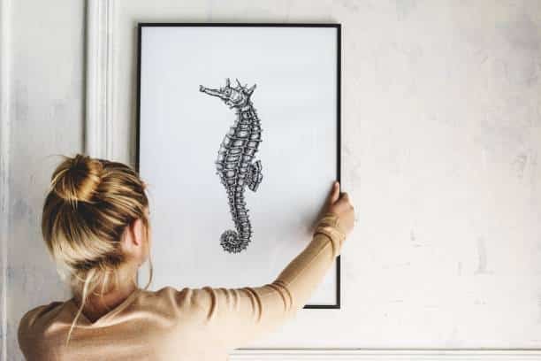 cimaise accrocher tableau mur