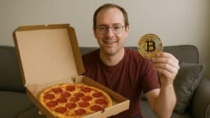 père famille pizza bitcoin