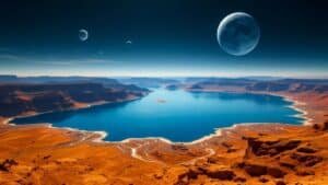 à 12 milliards d’années lumière de la terre, la nasa a détecté un immense réservoir d’eau contenant 140.000 milliards de fois l’eau terrestre