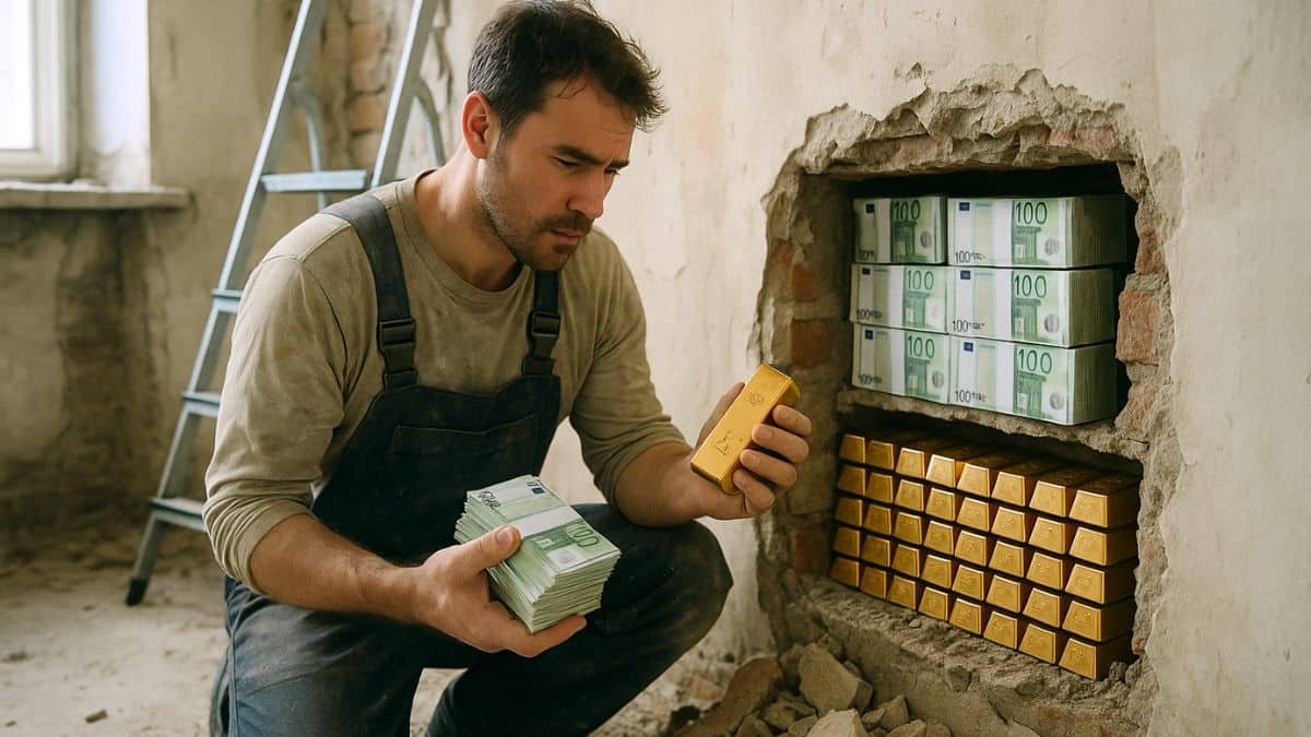 en renovant sa maison il tombe sur 2 millions en liquide et 50 lingots dor il fait le choix de prevenir la police