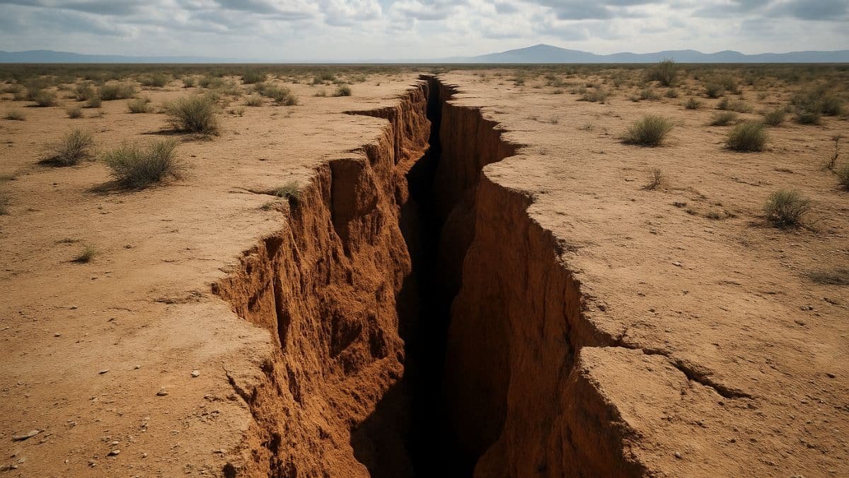 ce continent se coupe litteralement en deux la faille grandit de jour en jour et les images sont impressionnantes